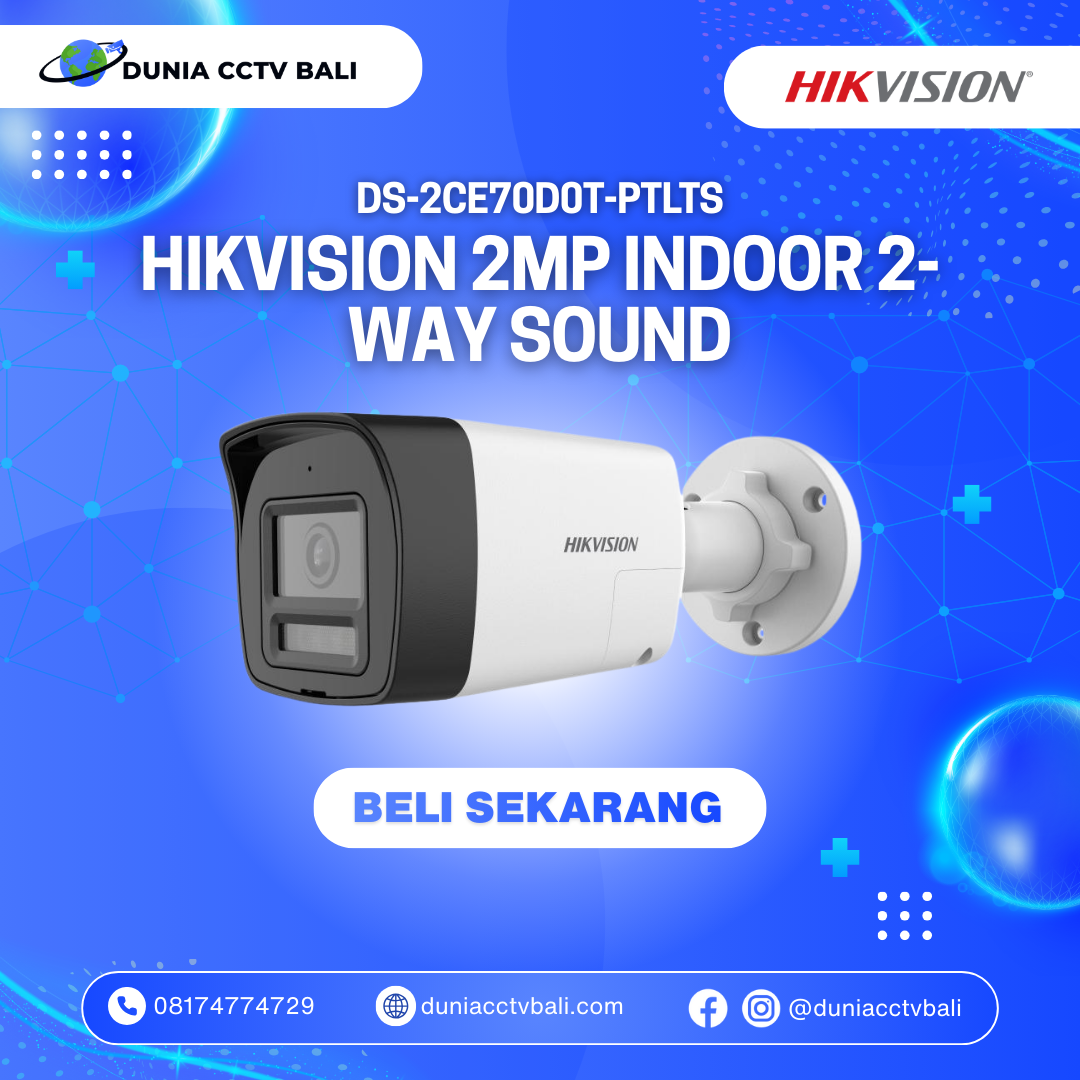 Hikvision 2MP Pan Tilt (PT) Two-Way Audio Smart Hybrid Camera