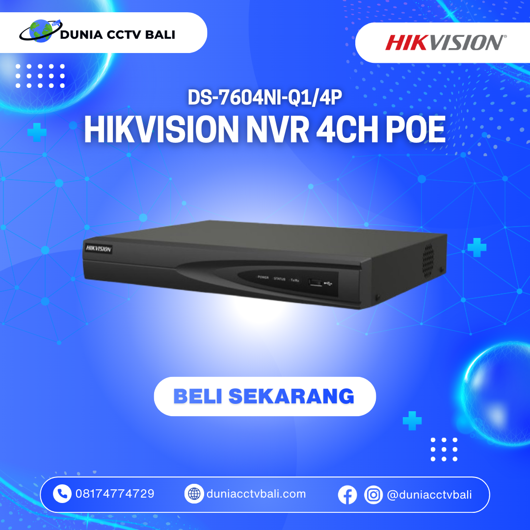 Hikvision 4-Channel 4K NVR with 4-Port PoE