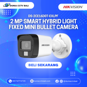 Hikvision 2MP Smart Hybrid Light Outdoor Bullet Camera