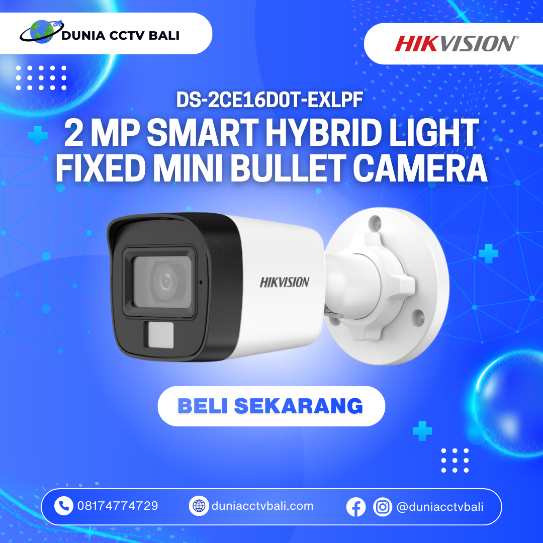 Hikvision 2MP Smart Hybrid Light Outdoor Bullet Camera