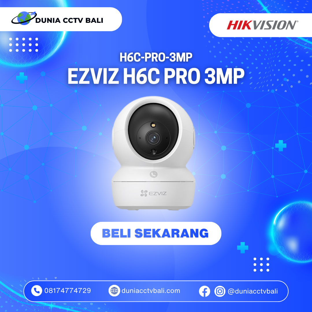 EZVIZ H6c Pro 3MP (2K) Pan & Tilt Smart Home Wi-Fi Camera