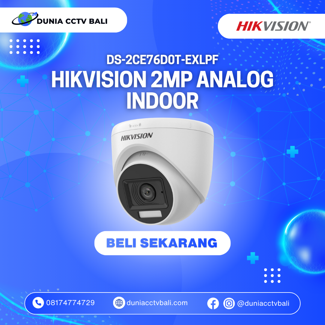 Hikvision 2MP Smart Hybrid Light Indoor Turret Camera