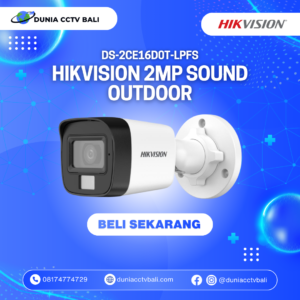 Hikvision 2MP Smart Hybrid Light Audio Outdoor Bullet Camera