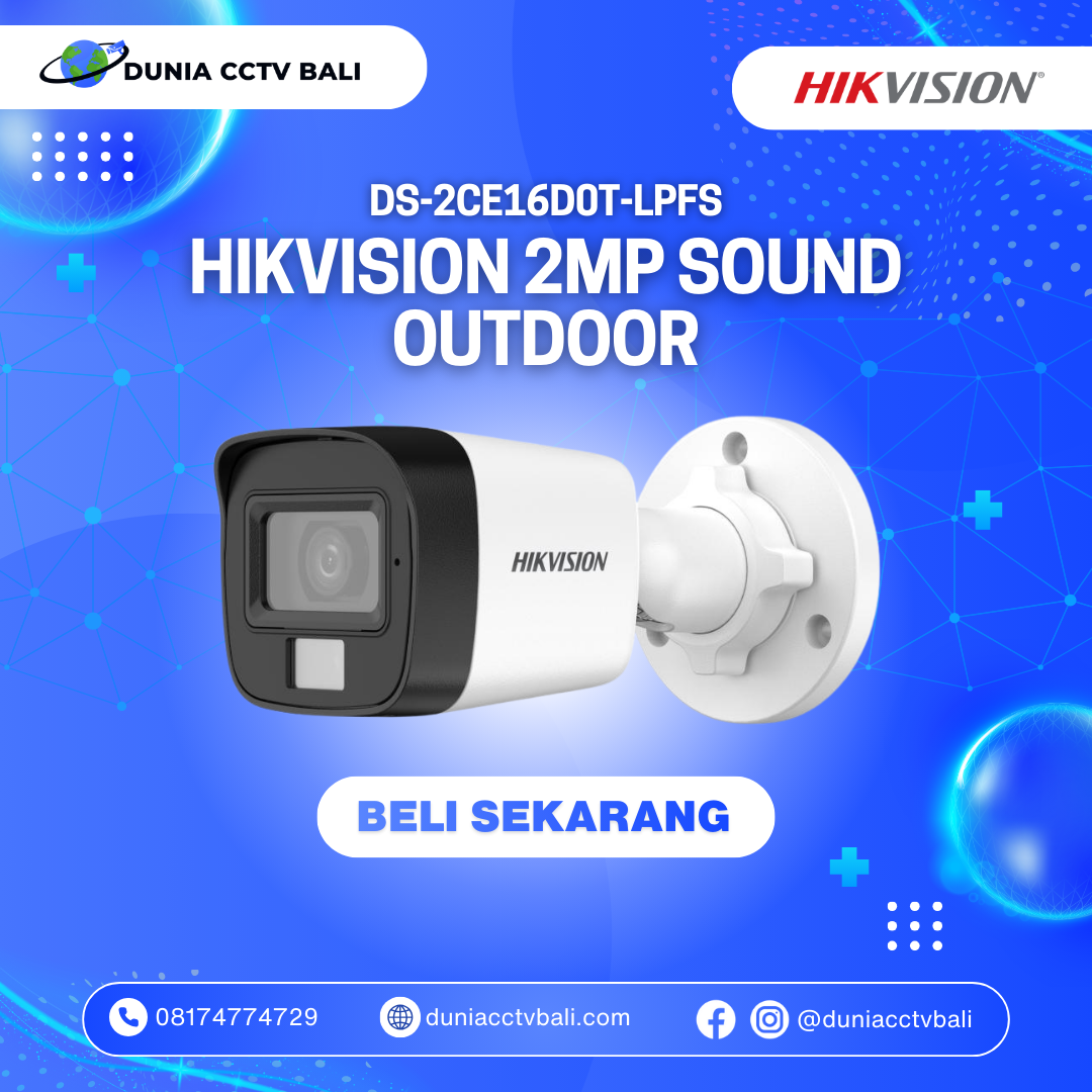Hikvision 2MP Smart Hybrid Light Audio Outdoor Bullet Camera