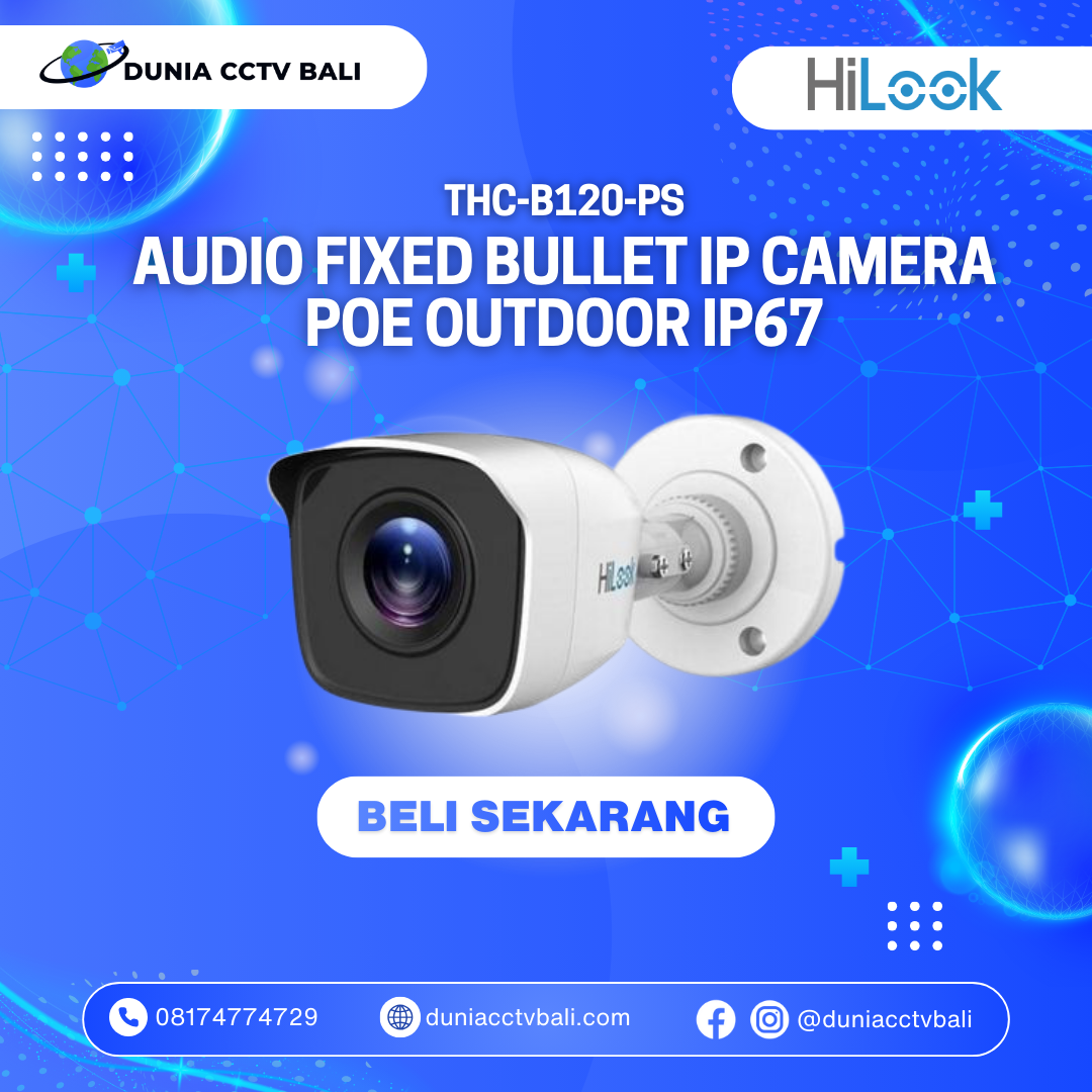 HiLook 2MP Outdoor Audio Bullet Camera