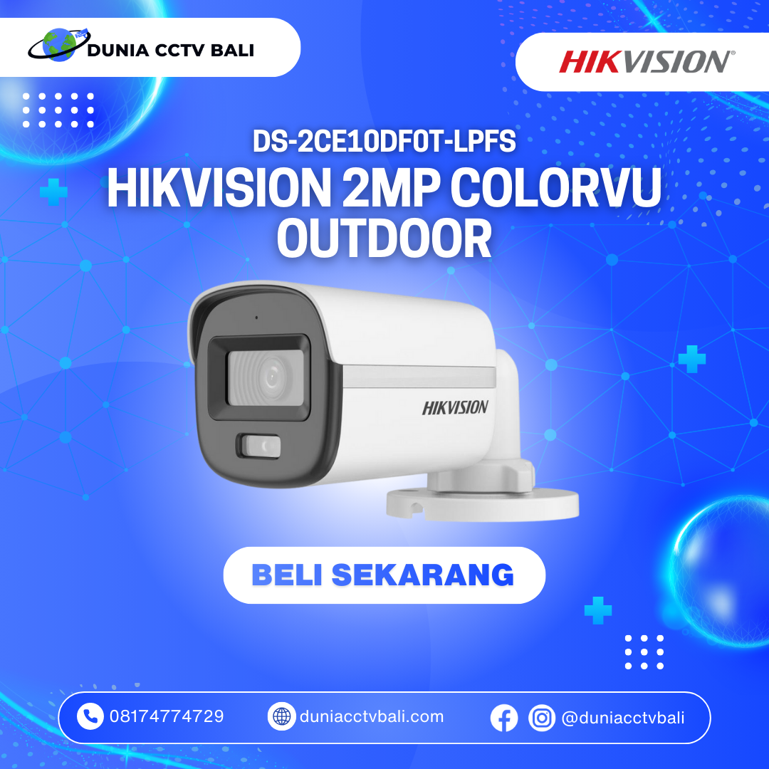 Hikvision 2MP ColorVu Smart Hybrid Light Audio Outdoor Camera