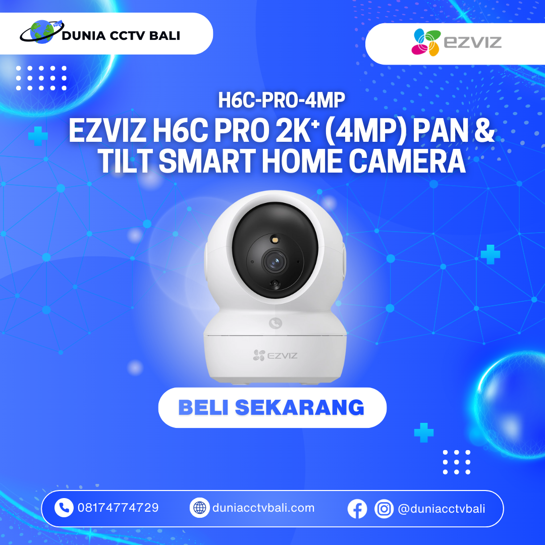 Ezviz H6c Pro 2K+ kamera pengawas indoor 4MP